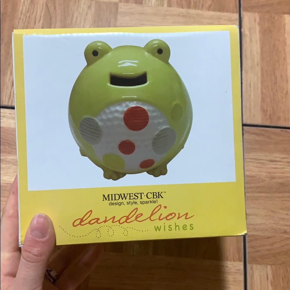 Green piggy bank